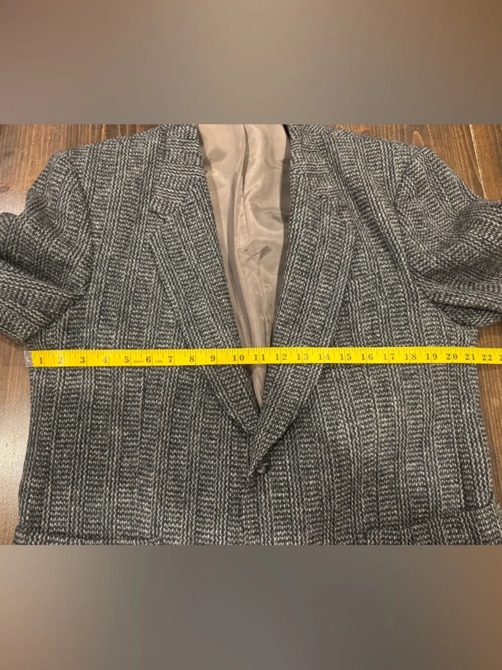 Vintage Harris Tweed Blazer Mens 42S John Pomer Wool Sport Coat Made in Canada - Picture 10 of 16